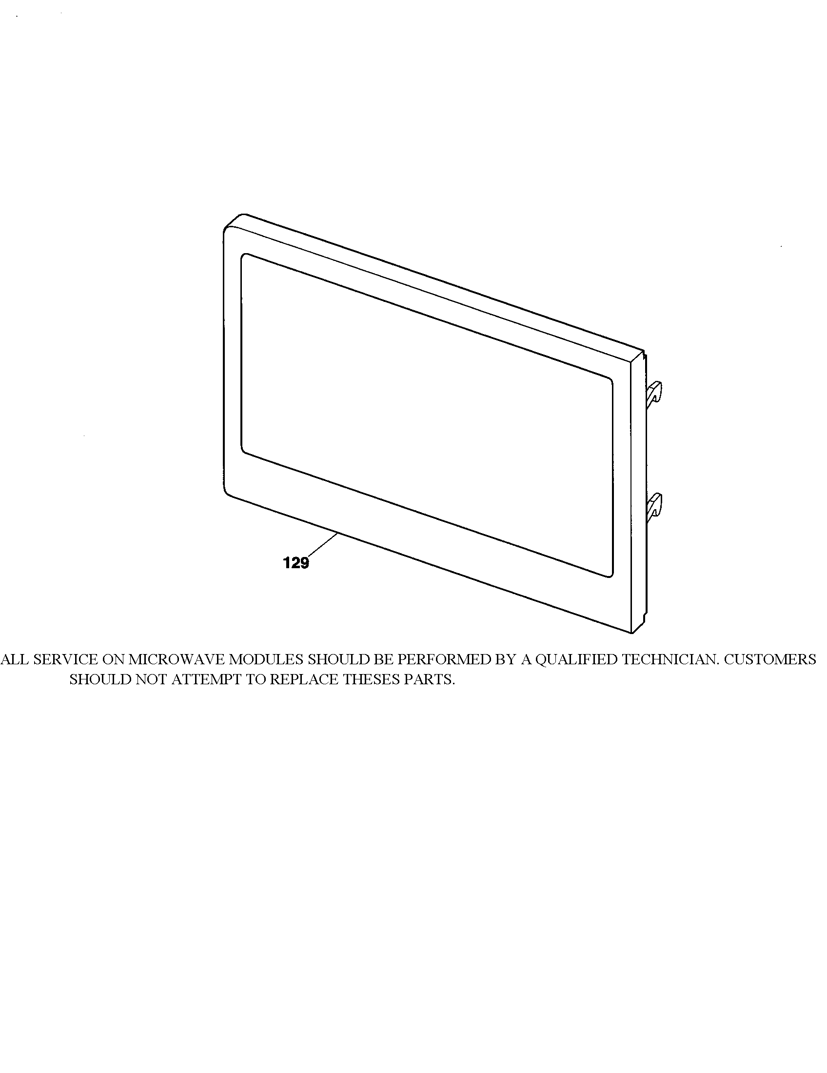 Microwave door