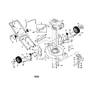 Craftsman 917378990 engine/housing/handle diagram
