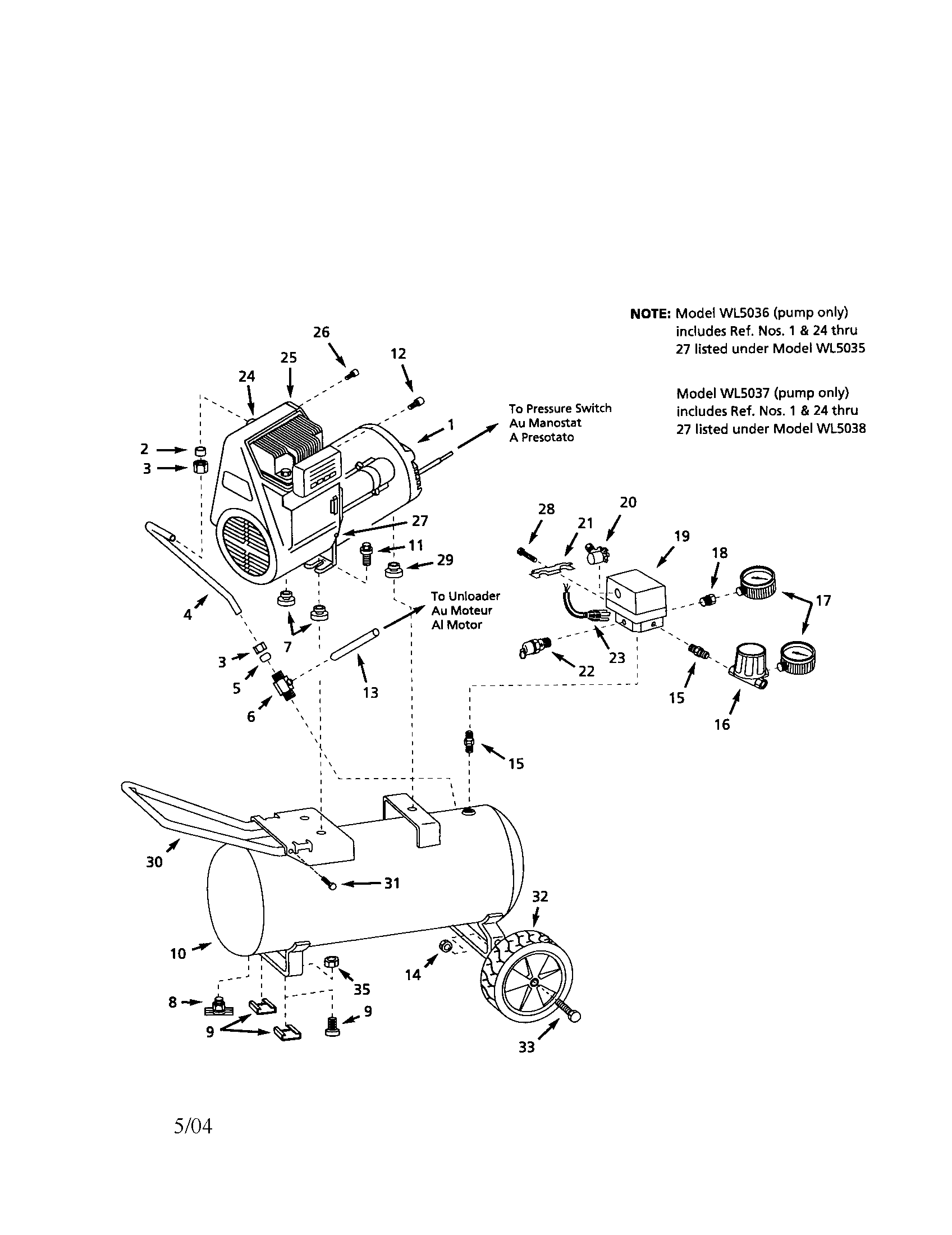 Portable air compressor