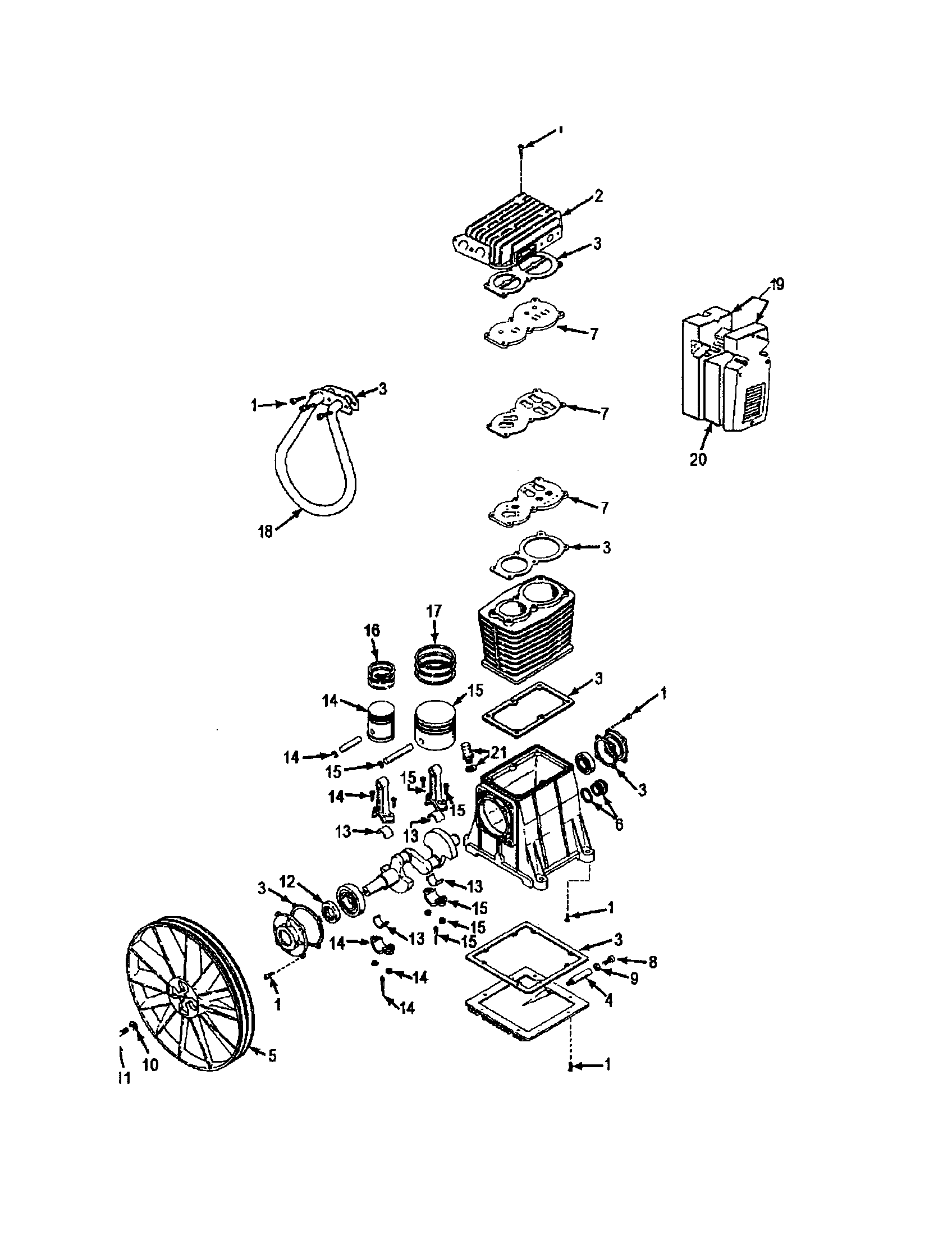 Compressor pump diagram