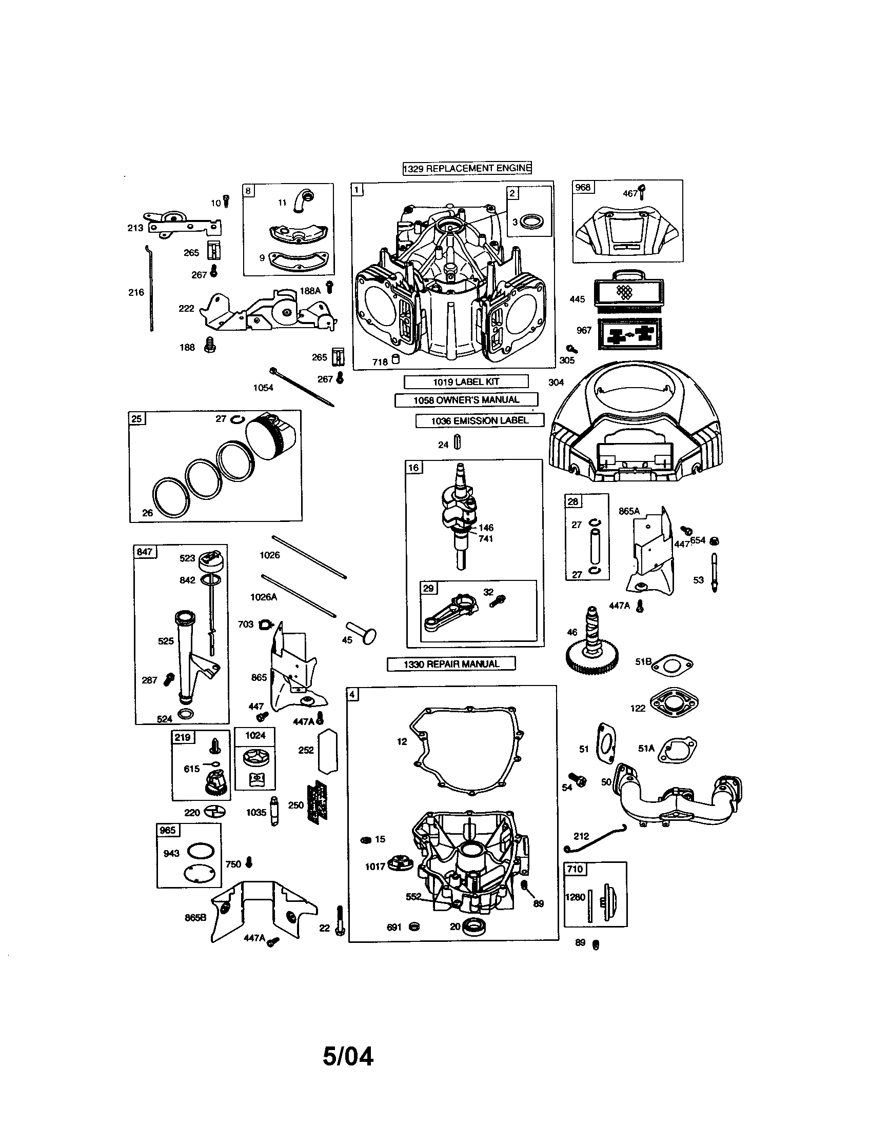Cylinder/crankshaft