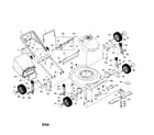 Craftsman 917388651 engine/handle/housing/wheels diagram