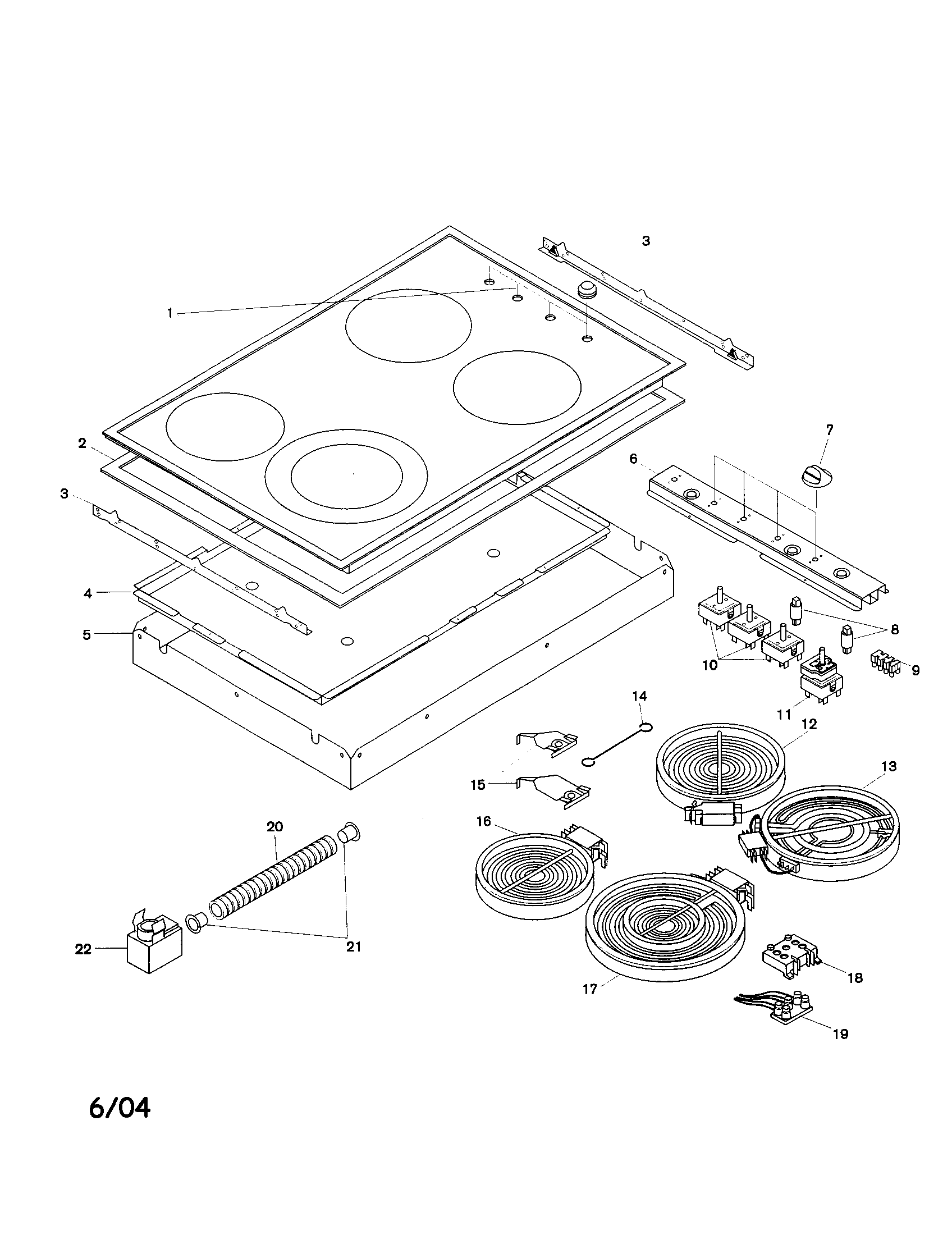 Electric cooktop