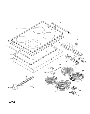 Electric cooktop