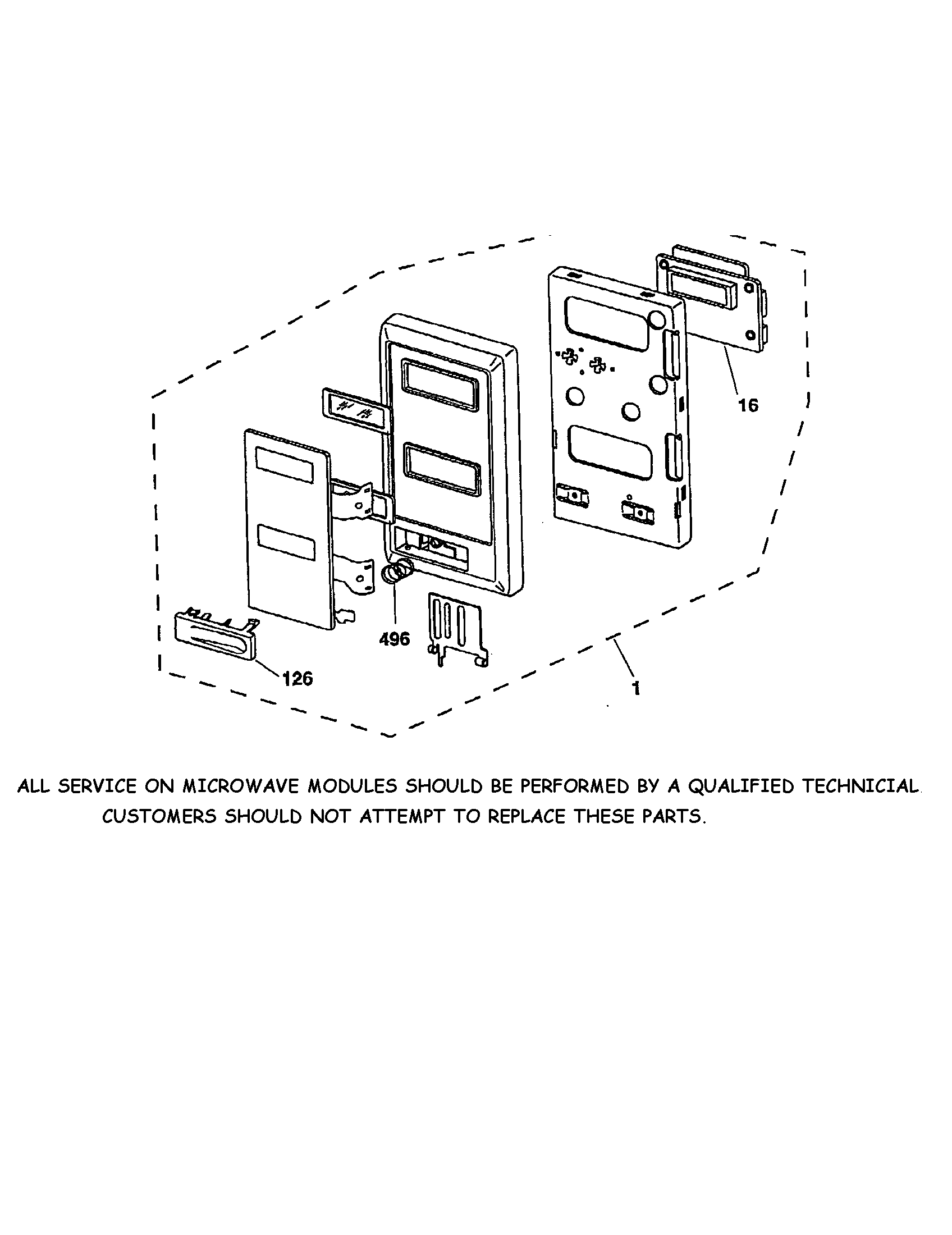 MICROWAVE CONTROL PANEL