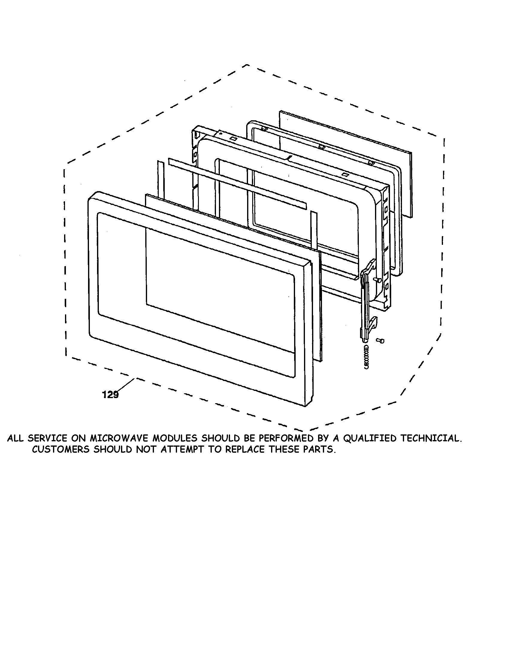 MICROWAVE DOOR