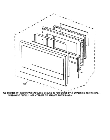 Microwave door