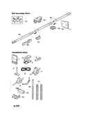 Rail and installation assembly