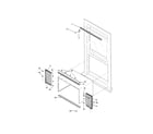 Frigidaire FAC053L7A1 window mounting diagram
