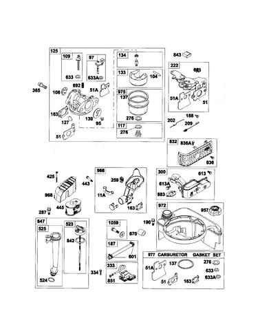 Carburetor / fuel tank