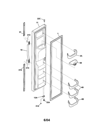 Freezer door