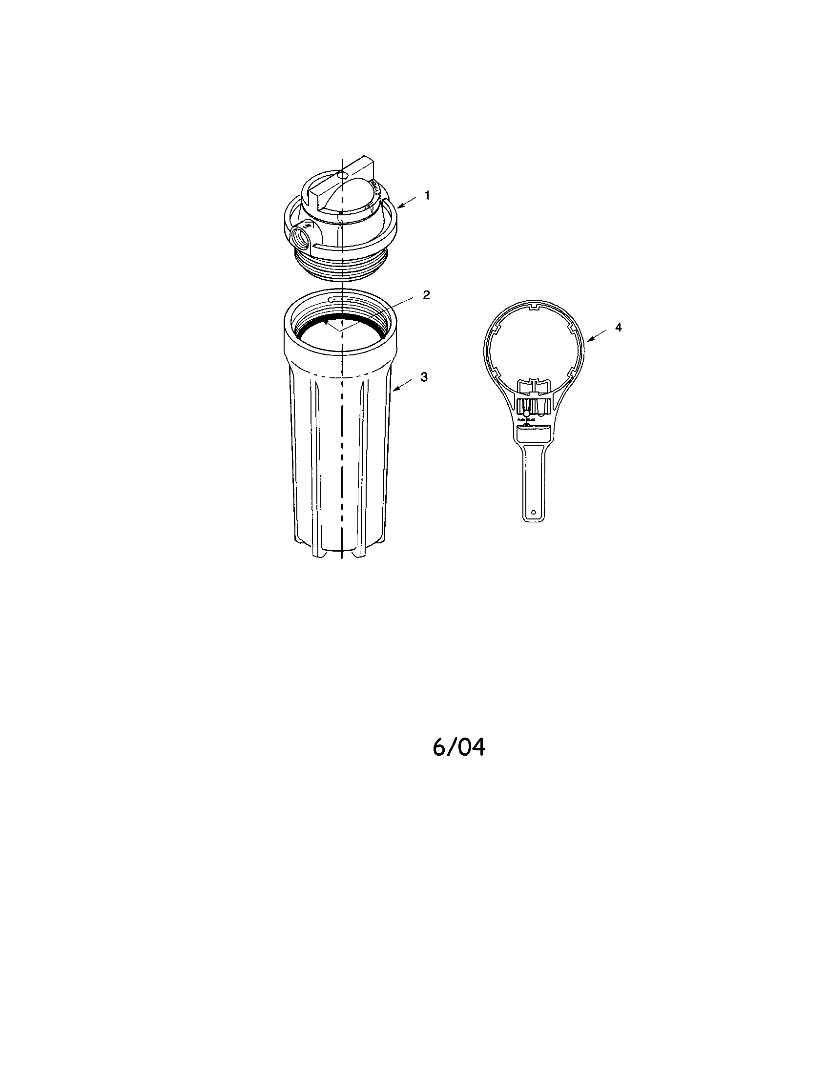 Deluxe water filter housing