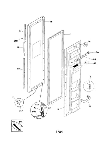 Freezer door