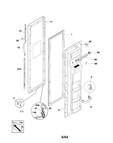 Freezer door