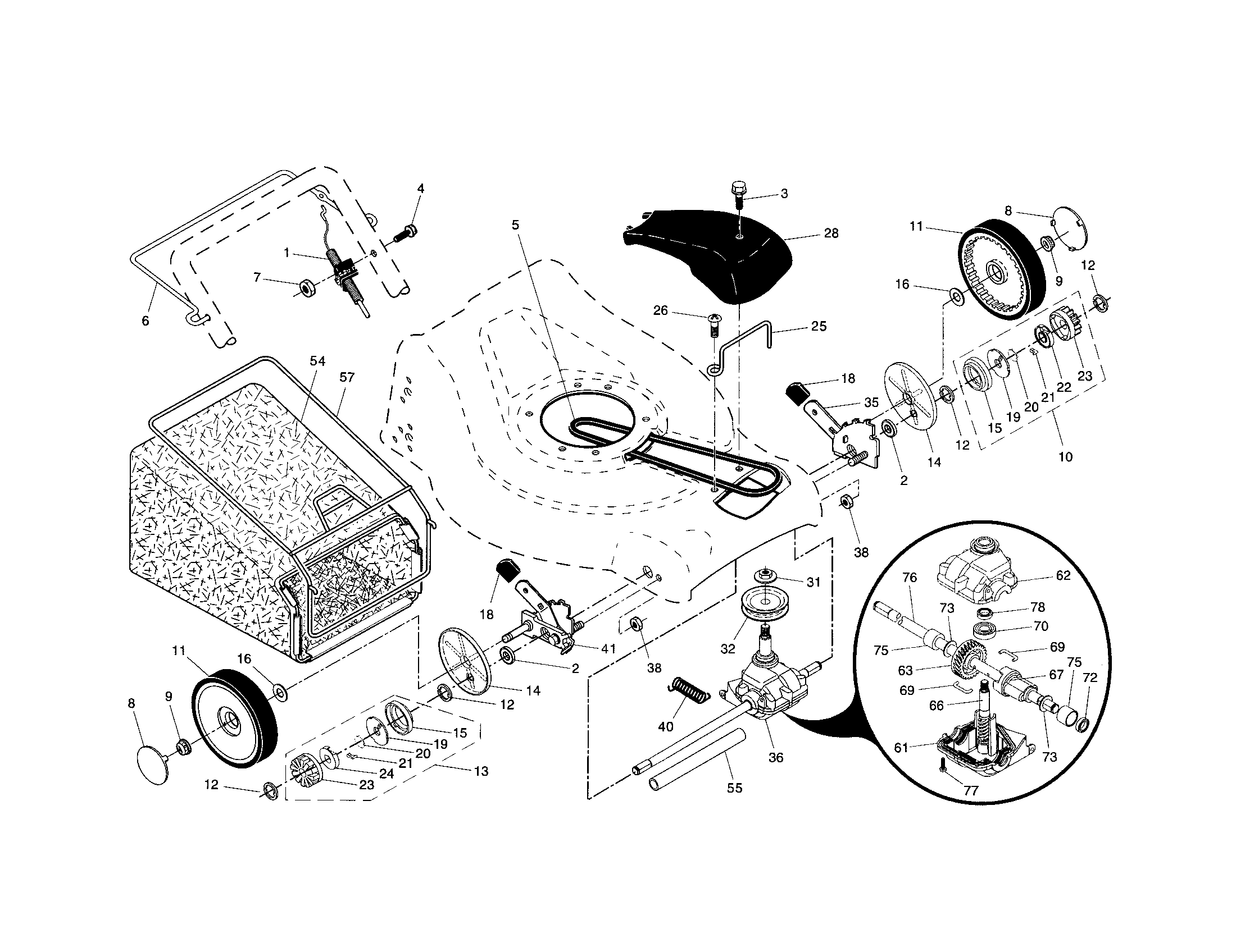 Wheels/tires/bag