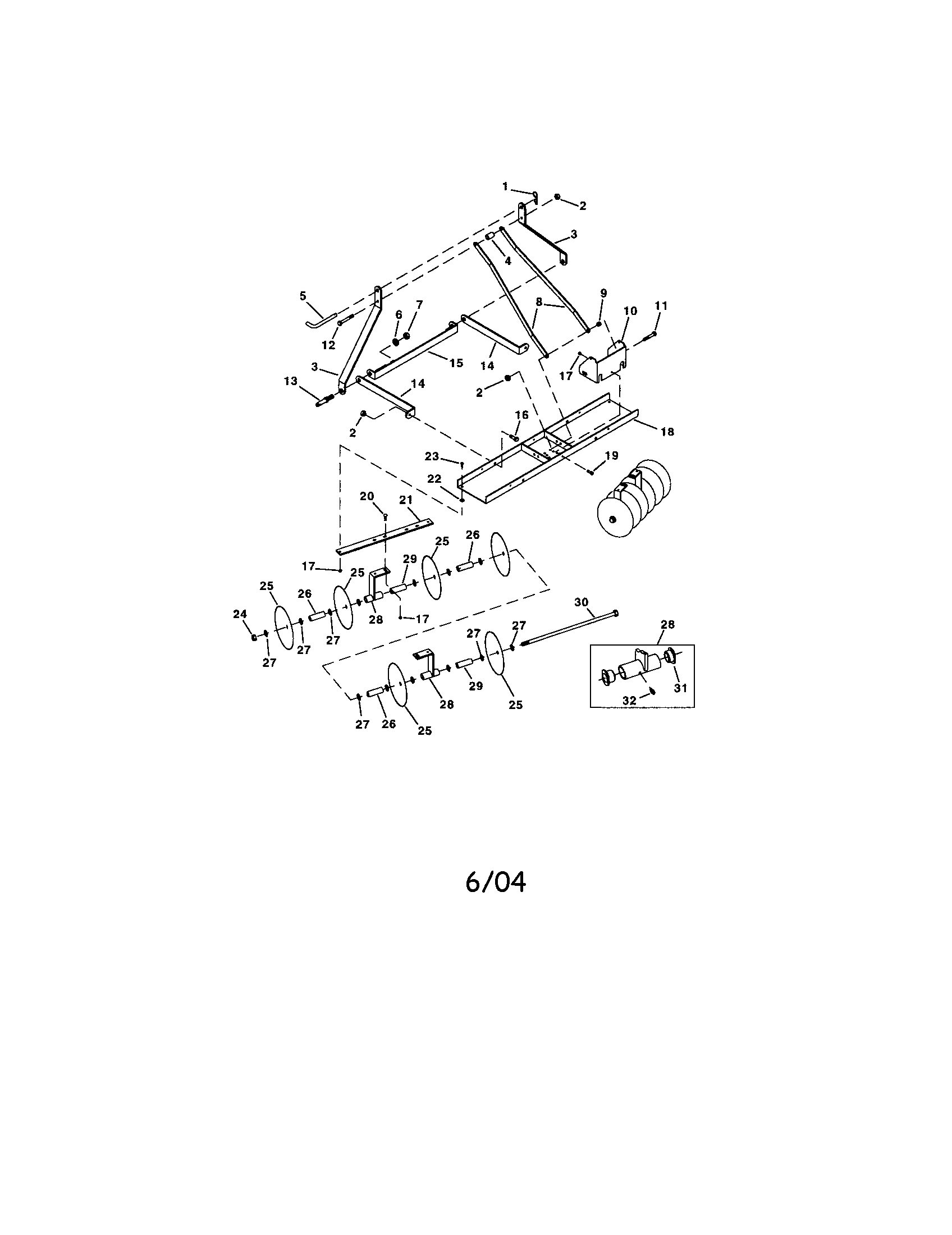 Hitch disc cultivator