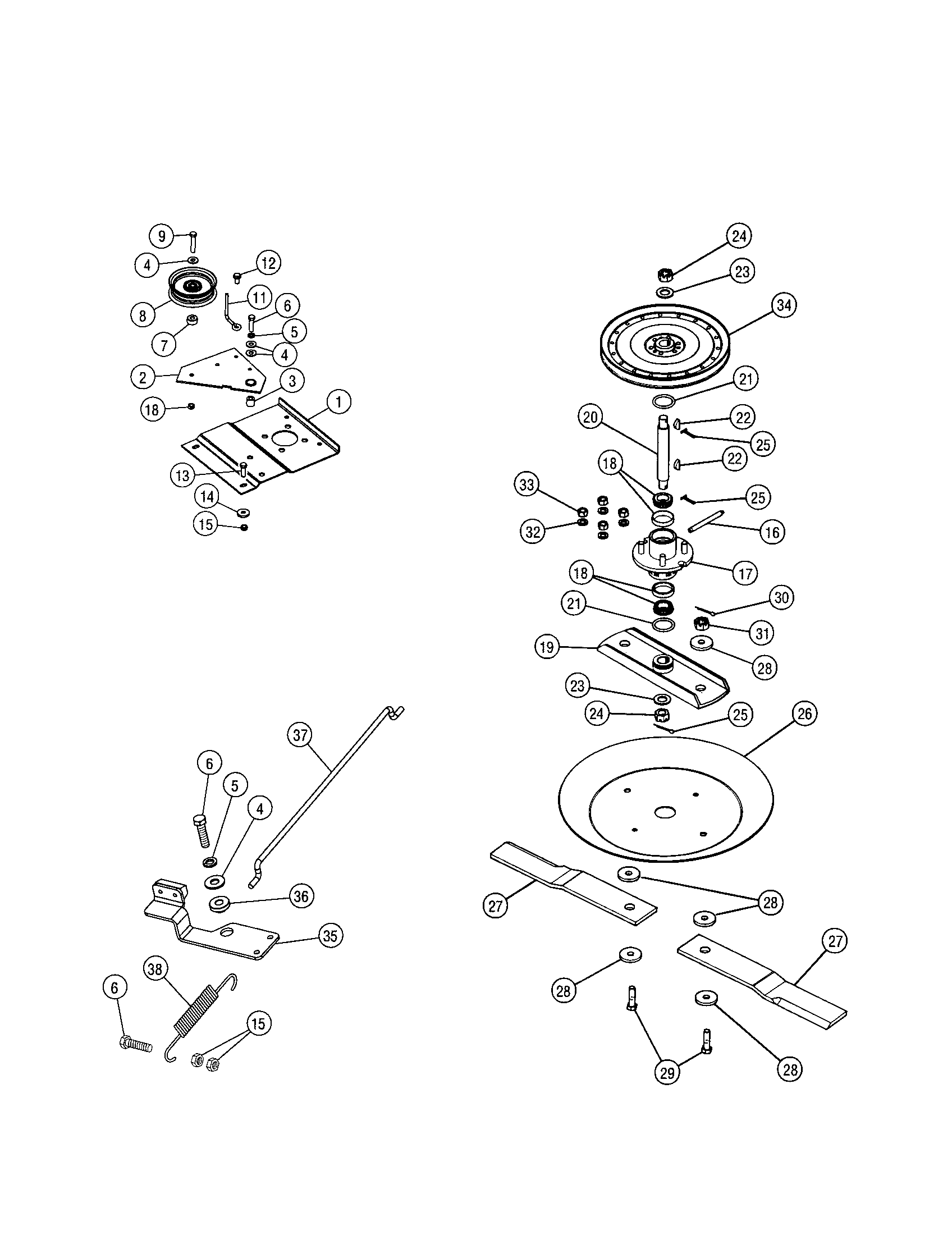 DISC BLADE MOUNTING/BLADE