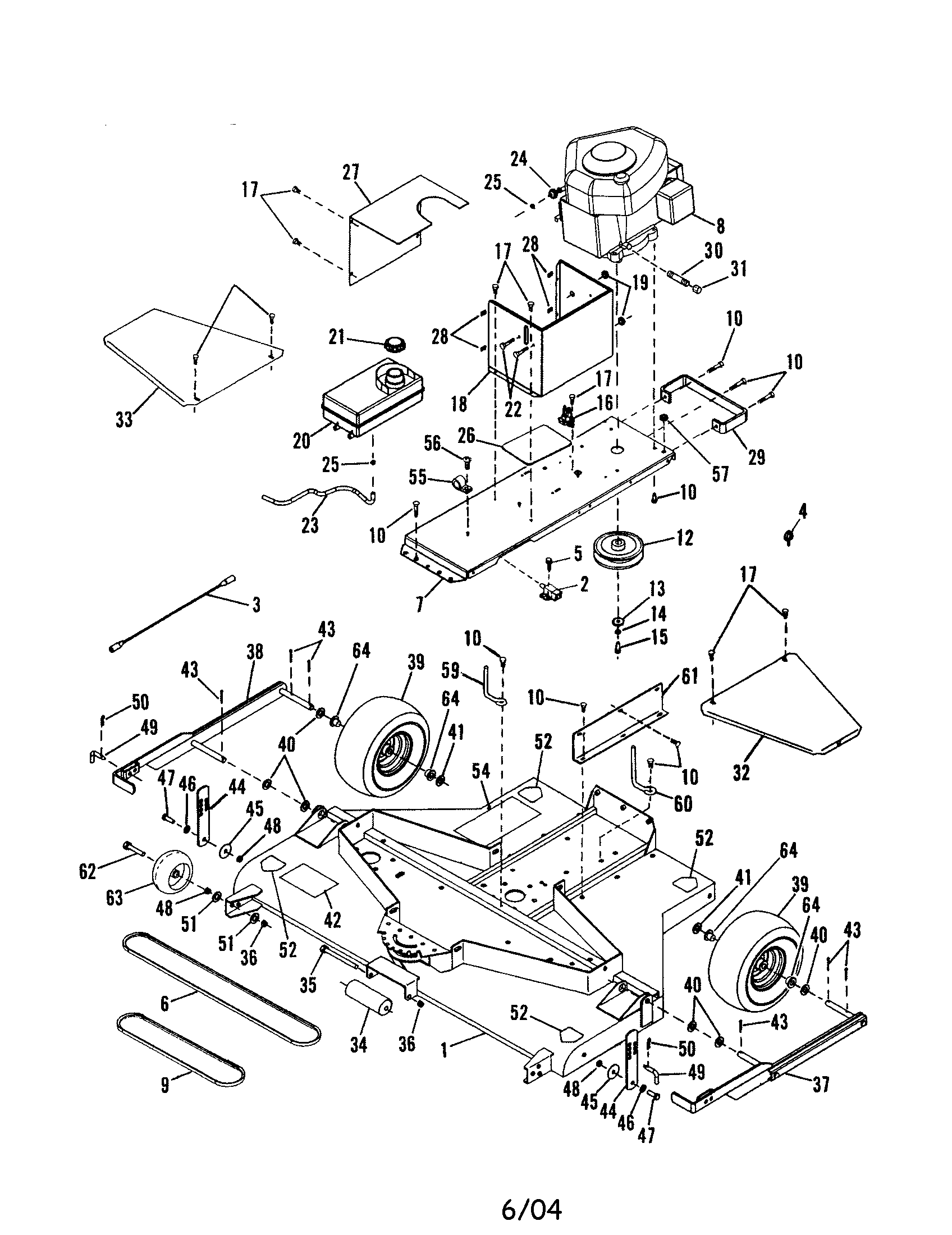 Mower deck assembly