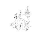 Agri-Fab 45-03051 idler pulley/interlock bracket diagram