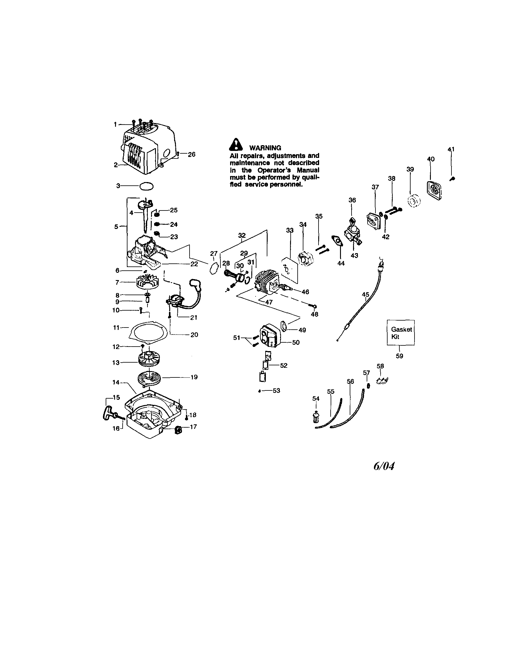 Cylinder/crankshaft/crankcase
