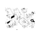 Craftsman 917378870 engine/housing/handle diagram