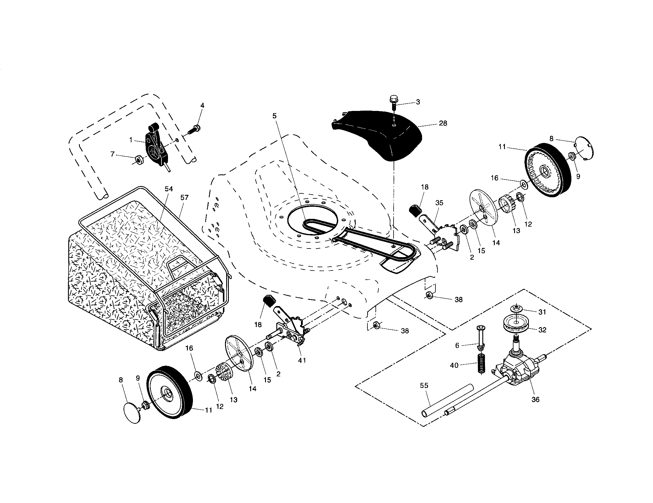 Wheels/tires/bag
