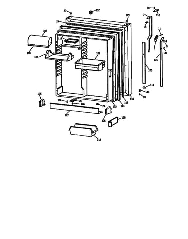 Refrigerator door