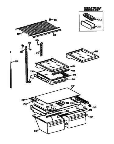 Shelves and drawers