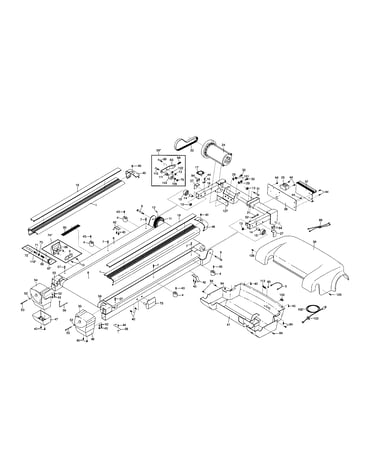 Walking belt/motor/motor hood
