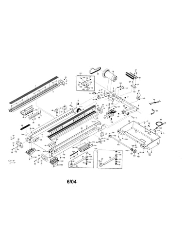 Walking belt/motor/motor hood