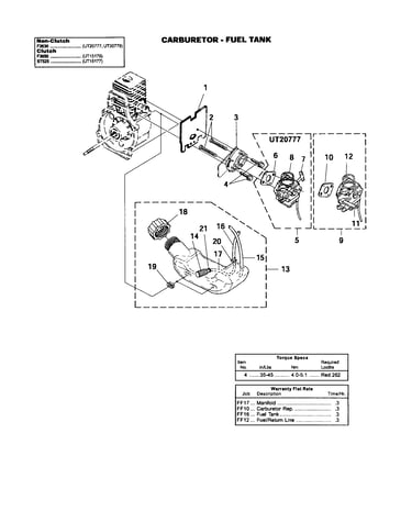 Carburetor/fuel tank