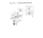 Homelite UT20777 shaft/spool/shaft/grass deflector diagram