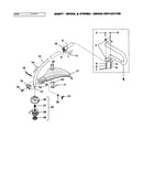 Shaft/spool/shaft/grass deflector