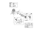 Homelite UT20763 carburetor/fuel tank diagram