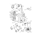 Kenmore 11635725400 dust compartment and motor diagram