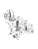 Dust compartment and motor