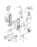 Dust compartment and motor
