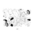 Craftsman 917379100 engine/housing/handle diagram