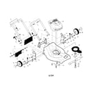Craftsman 917378860 engine/housing/handle diagram
