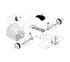 Craftsman 917378860 wheels/tires/bag/gearbox diagram