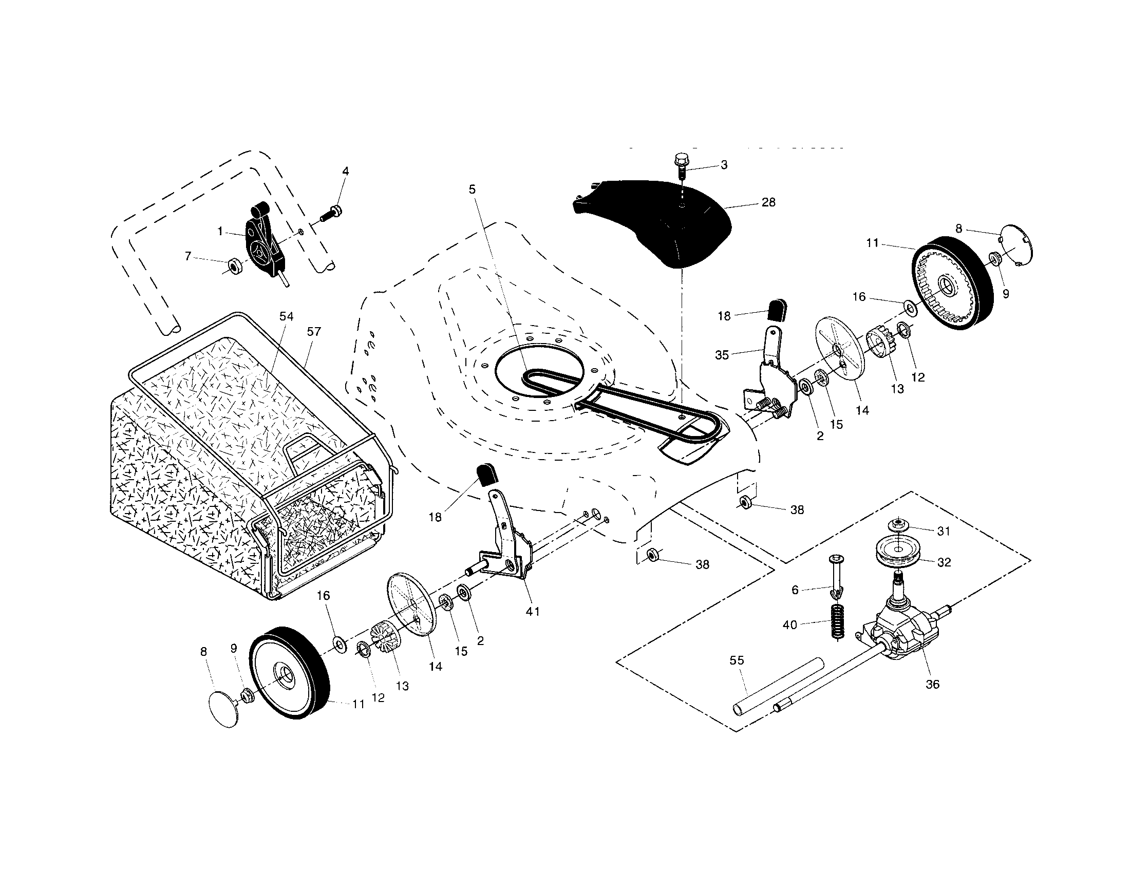 Wheels/tires/bag/gearbox