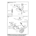 Husqvarna 326RJX fuel system/ignition/clutch diagram