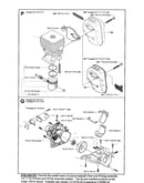 Cylinder/muffler/housing