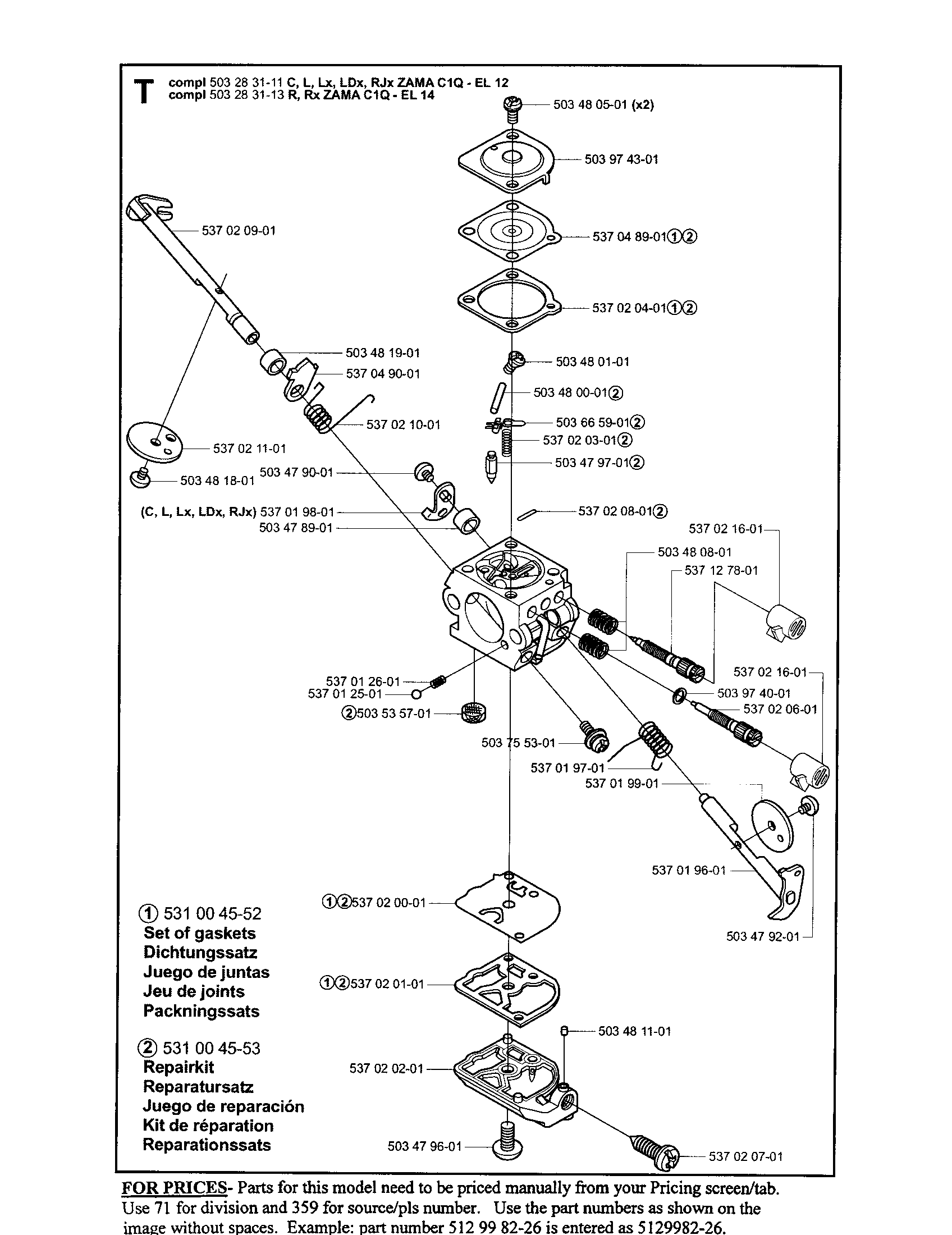 Carburetor assembly