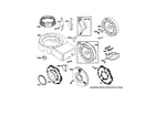 Briggs & Stratton 252700 TO 252799 (0016-0028) flywheel/guard/blower-housing diagram