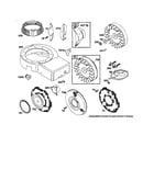 Flywheel/guard/blower-housing
