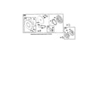 Briggs & Stratton 252700 TO 252799 (0016-0028) housing/rewind starter diagram