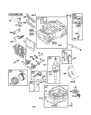 Cylinder/crankshaft