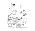 Briggs & Stratton 123K02-0357-E1 starter-rewind/blower-housing diagram