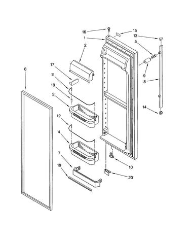 Refrigerator door